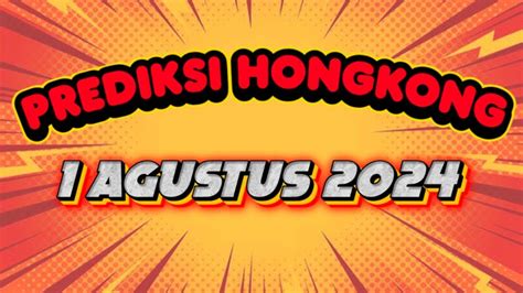 LIVE RUMUSAN PREDIKSI HONGKONG KAMIS, 29 AGUSTUS .